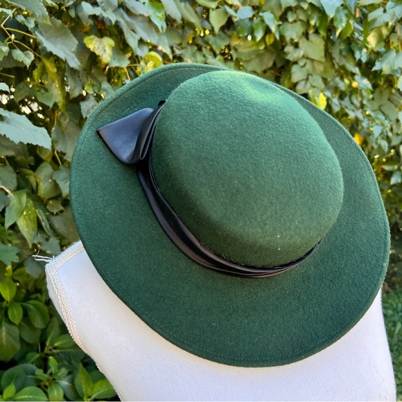 Vintage Joe Bill Miller dark green wool Matilda hat - Picture 3 of 6